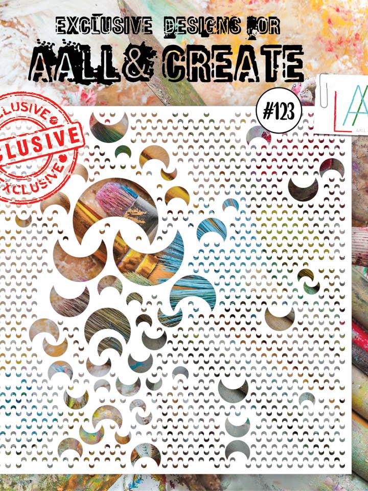 Lotza Crescentz - Pochoir 6 « x 6" #123 pour la vente par AALL AND CREATE
