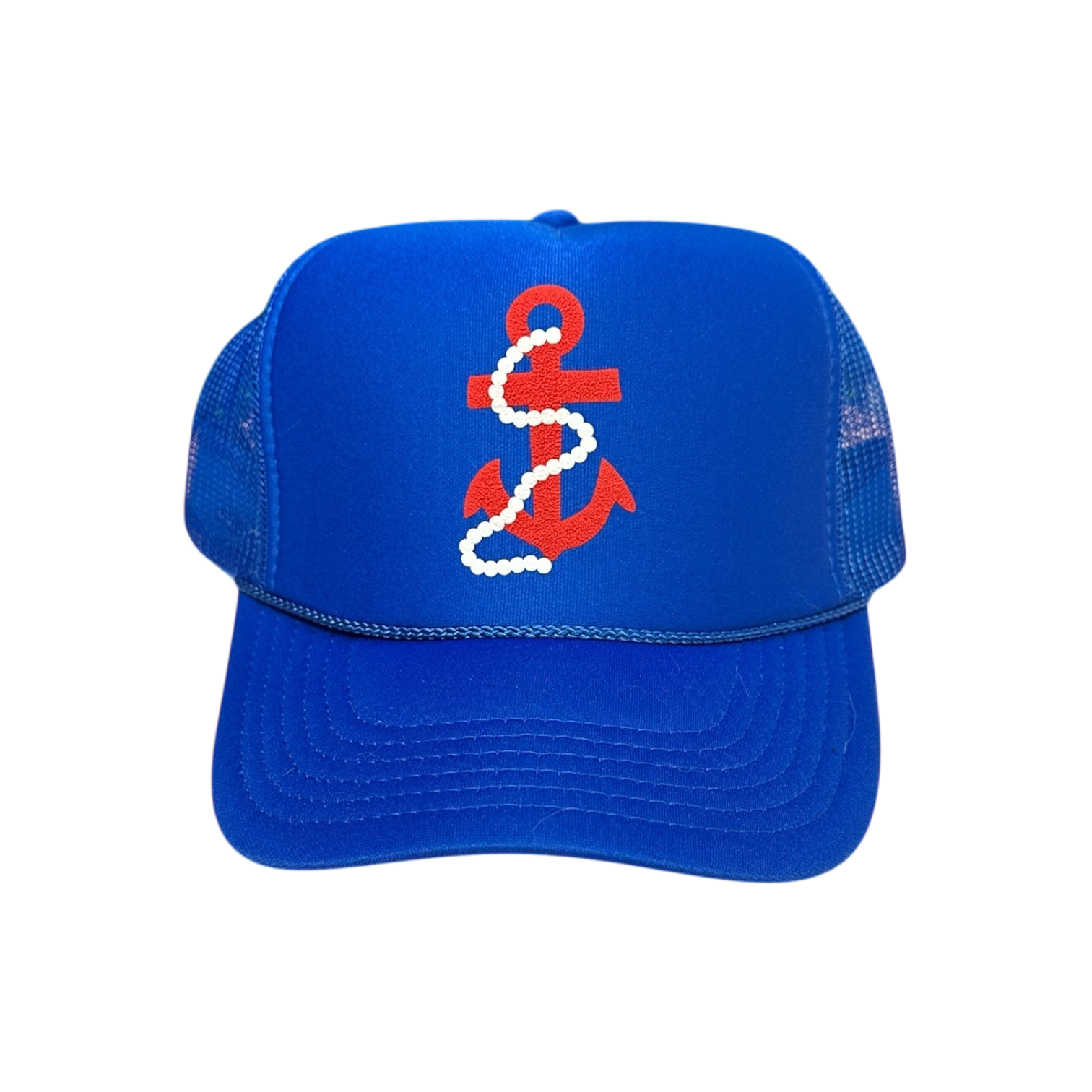 Littlebrightbird - Wholesale Trucker Hat - Unisex - Anchor - Royal Blue Trucker Hat0