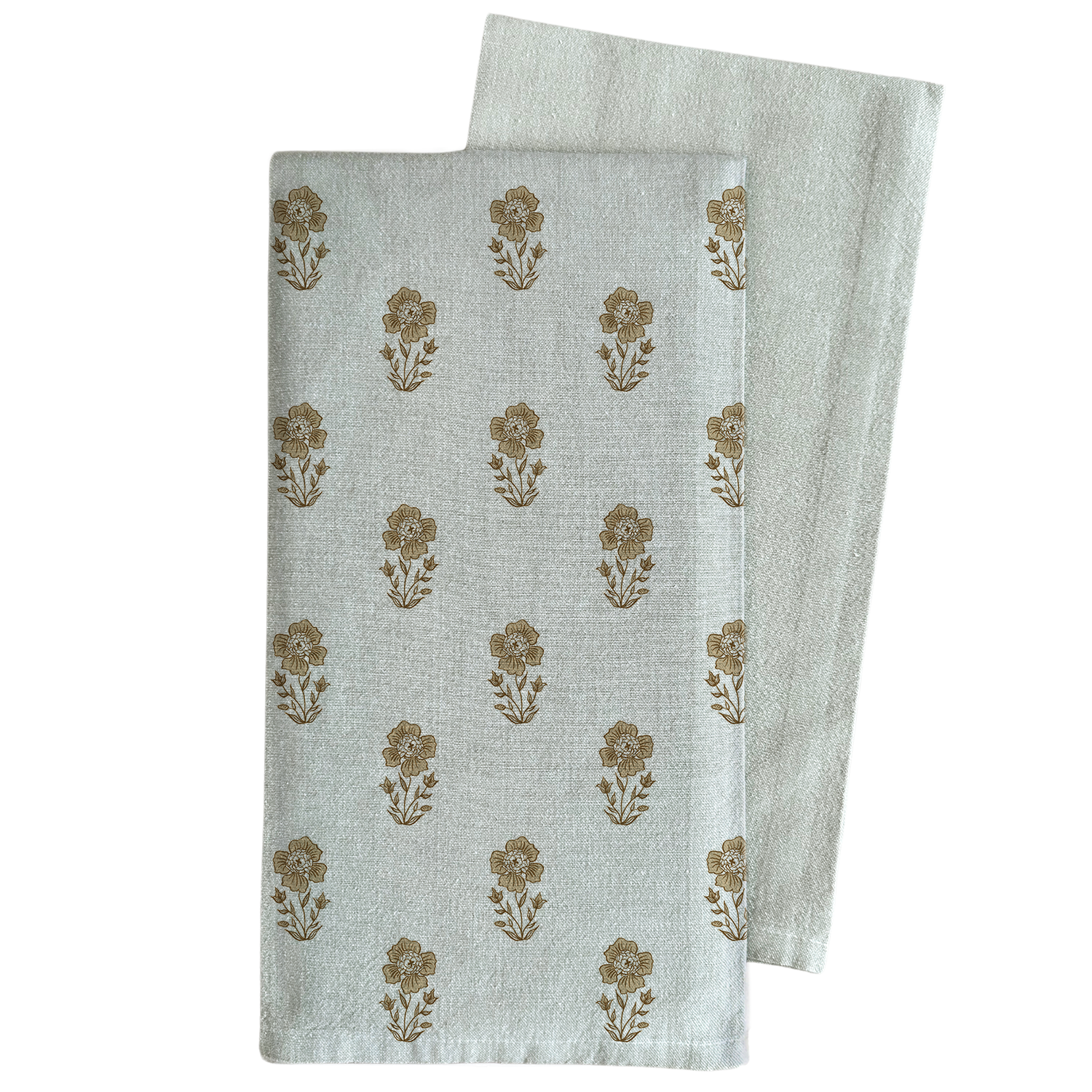 Porter Lane Home - Wholesale Tea Towel - Gold Block Print Tea Towel3