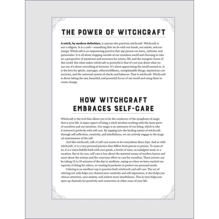 Sourcebooks - Wholesale Coloring Book - Adult - Witchcraft Coloring Book for Adults3