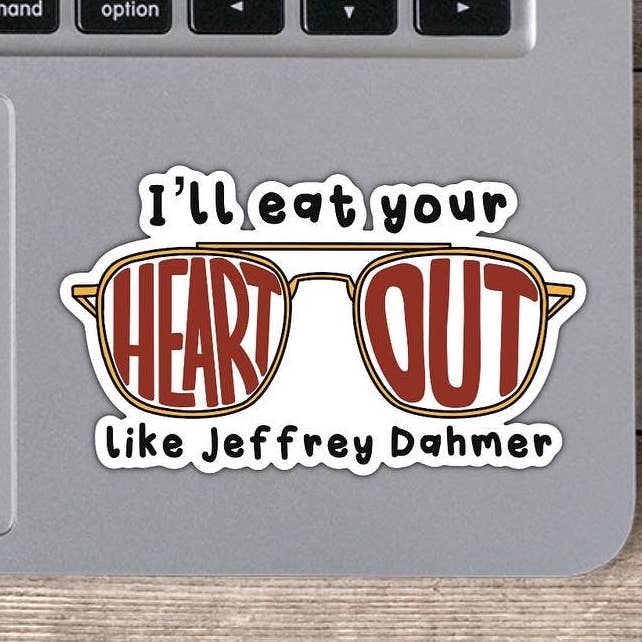 kbs design space - Vente Autocollant - Lunettes Jeffrey Dahmer1