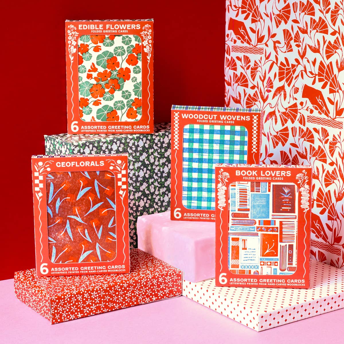 Heartell Press - Wholesale Stationery/Notecard Set - Book Lovers Assorted Letterpress Cards Set9