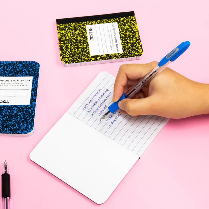 BAZIC Products - Wholesale Notebook - Composition Book Mini Marble 4.5" x 3.25" 80 Ct. (2/Pack)6