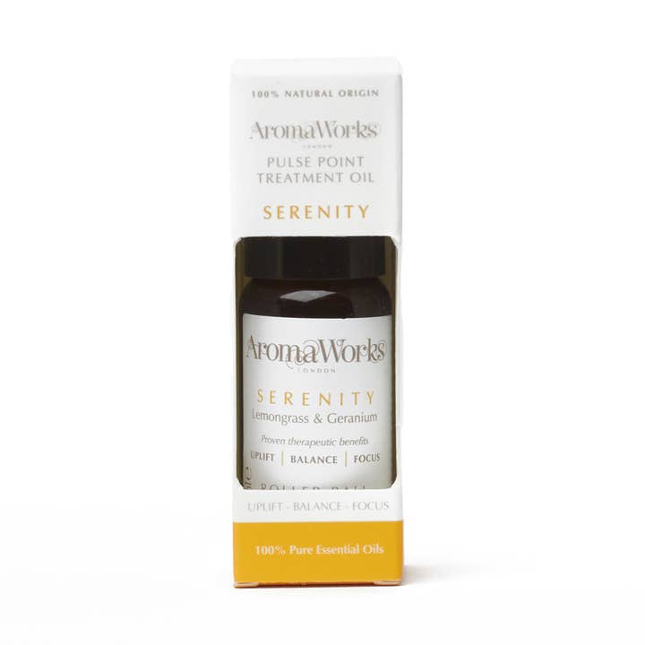 Olio Trattamento Serenity Pulse Point 10ml per la vendita all'ingrosso da parte di AromaWorks London