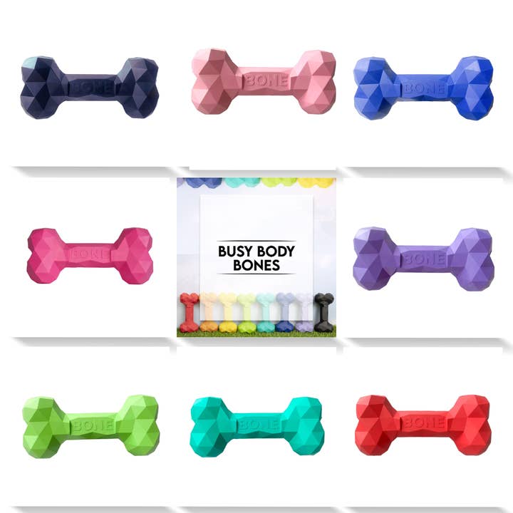 The modern pet company - Wholesale Pet Chew Toy - Dog - Busy Body Bone: Durable Rubber Dog Toy for Engaging Playtime