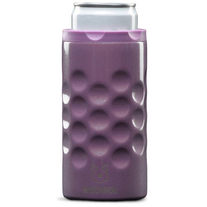 Hooch Hog - Venta al por mayor Fundas para recipientes de bebida - The Skinny Can Cooler [Purple Glitter