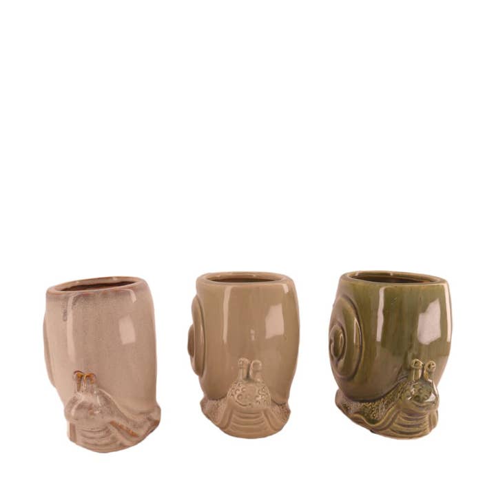 DRYdecorations - Wholesale Plant Pot - Bloempot slak- 3 kleuren