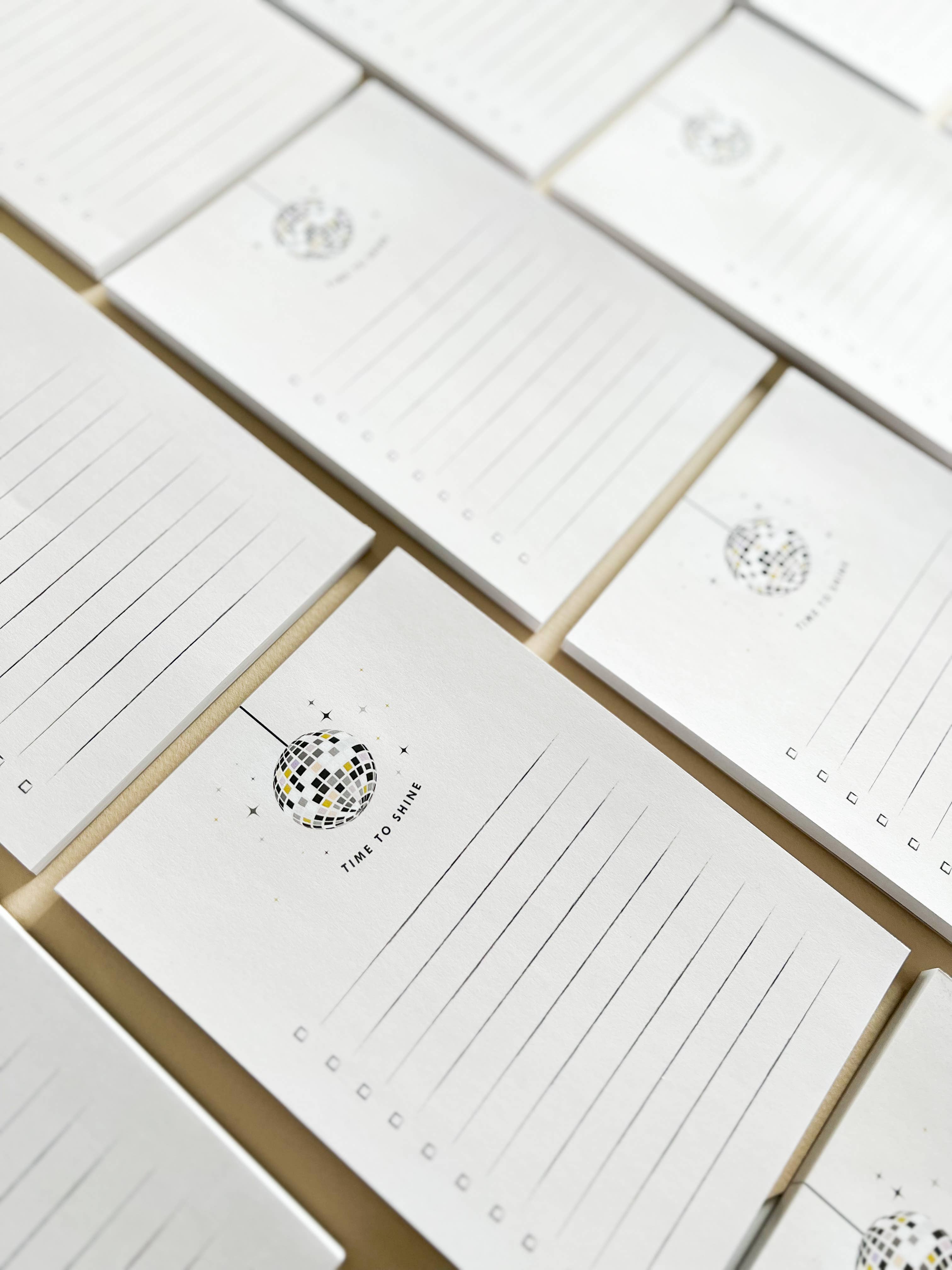 Ginger P. Designs - Vendita all'ingrosso Bloc notes - Taccuino Time to shine Disco Ball1