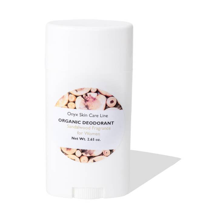 Déodorant au bois de santal biologique pour femmes pour la vente par Onyx Skin Care Line