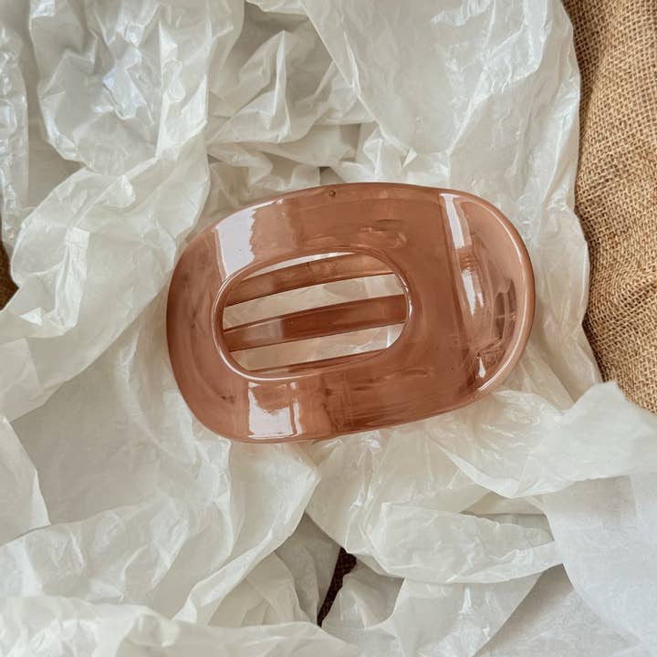 ACCITY - Wholesale Hair Clip - Women's - Abalone Flat Hair Claw Ponytail Clip Chic Style_CWAHA080521