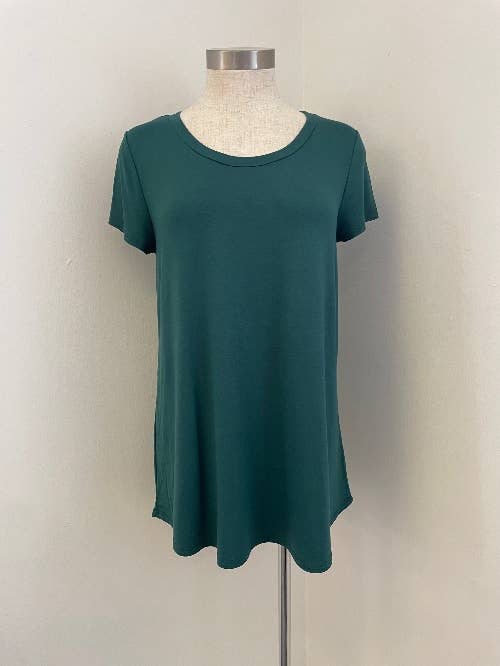 Chris & Carol Apparel - Wholesale Tunic - Women's - XJ413145T - Perfect Solid Plus Size Basic Tee Short Sleeve24