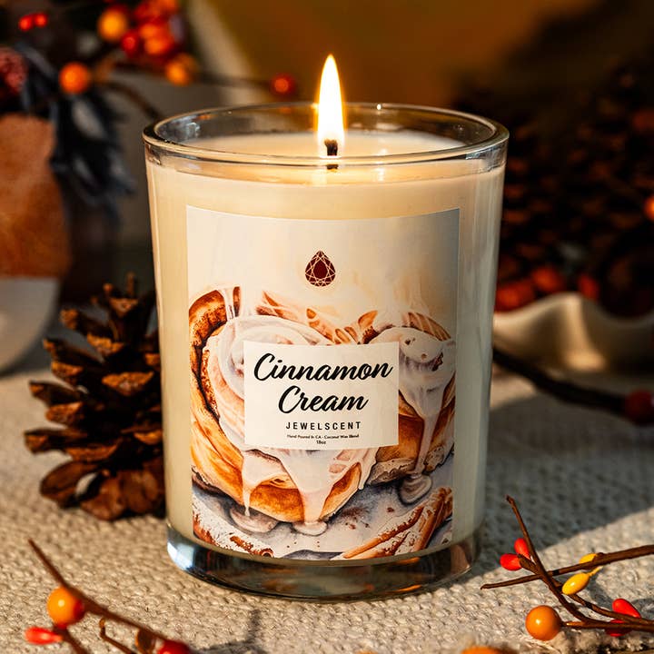 Vela de Joyería para el Hogar de Crema de Canela 18oz para venta al por mayor de JewelScent