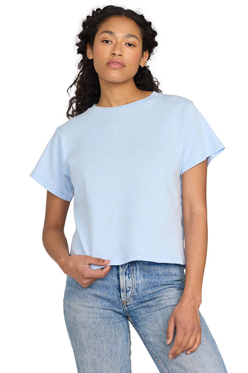 US Blanks - Wholesale T-Shirt - Women's - Baby Rib Crop Tee - 100% Organic Cotton 1x1 rib, 5.7 oz9
