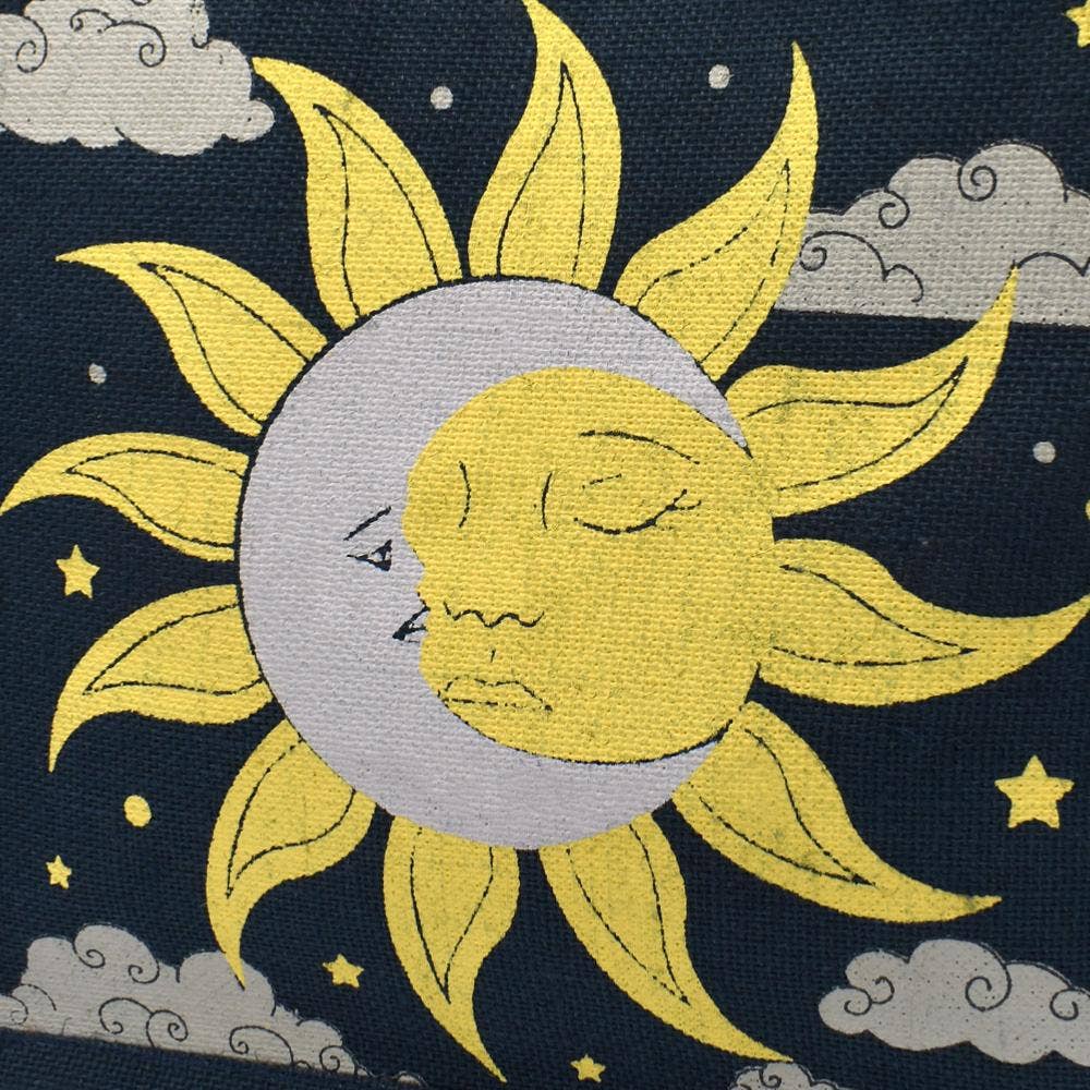 Shared Earth - Wholesale Tote Bag - Unisex - Jute Shopping Bag, Sun and Moon 30x30cm1