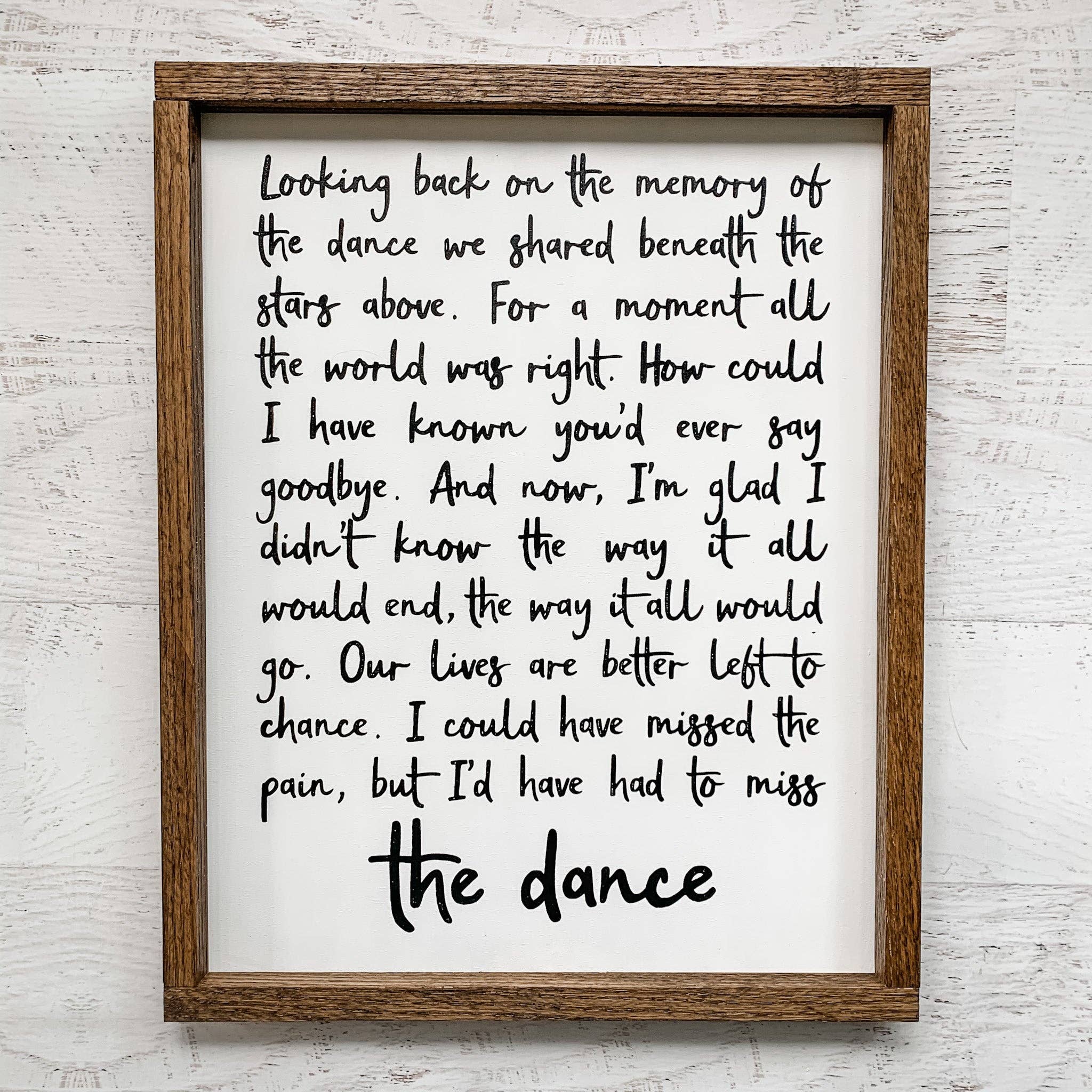 The Good Co. - Wholesale Sign - The Dance Modern Farmhouse Wood Sign1