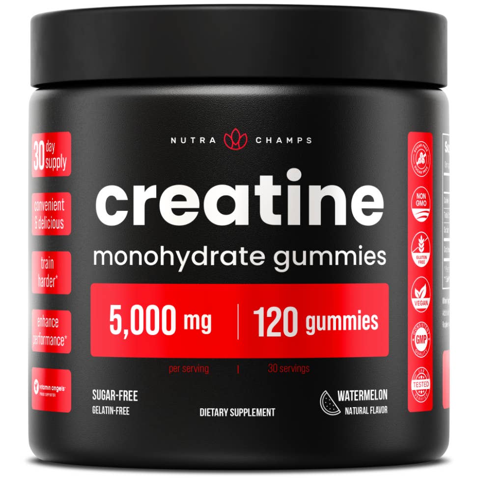 NutraChamps - Wholesale Oral Supplement/Vitamin - Creatine Gummies - Muscle Recovery and Performance
