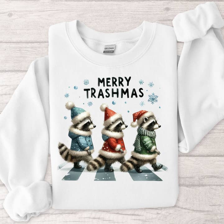 Camisola de Natal Merry Trashmas por atacado de Londas Tees and Tumblers