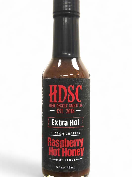 Raspberry Hot Honey for wholesale by High Desert Sauce Co