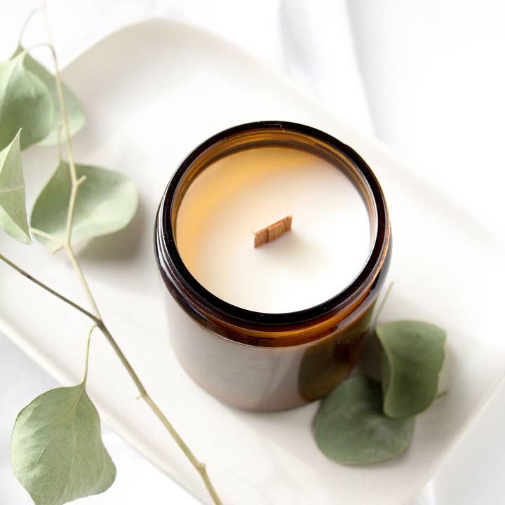 Wholesale Candles - Wholesale Jar/Filled Candle - 8 oz Wholesale Amber Candles | Best Seller Scents
