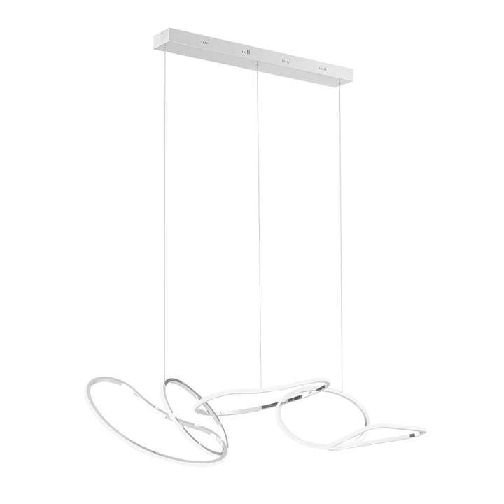 Rechteckiger Kronleuchter Seoul LED Hoops // Chrom für den Großhandel von Finesse Decor