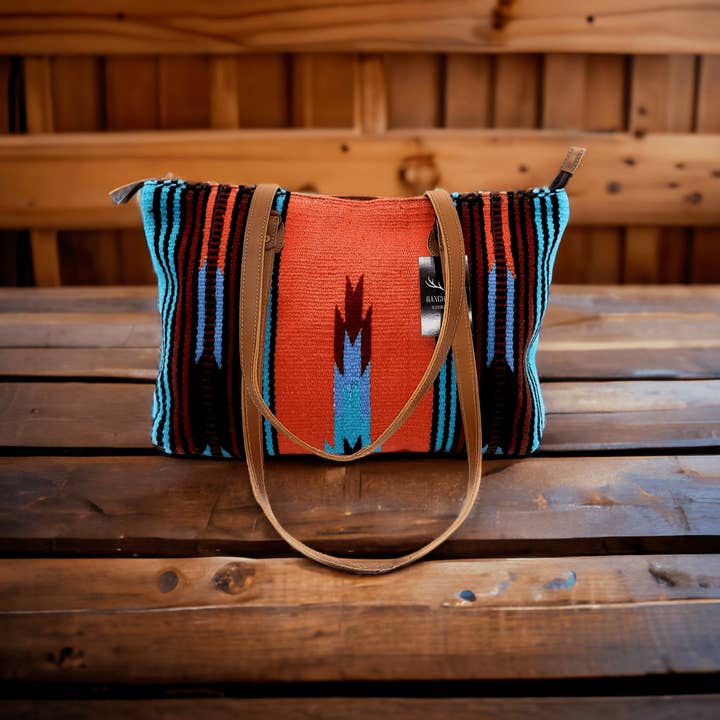 Ranch Junkie - Wholesale Tote Bag - Women's - Southwestern Large Handwoven Wool Boho Tote Sedona 7