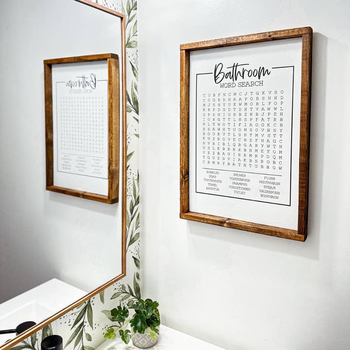 Badezimmer-Wortsuche für den Großhandel von Inspired Findings