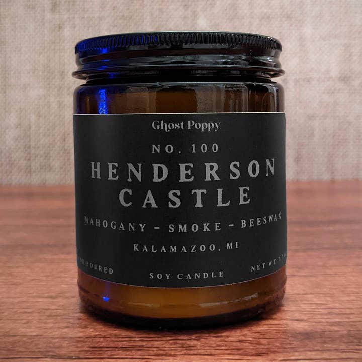 Henderson Castle Candle for wholesale by Ghost Poppy