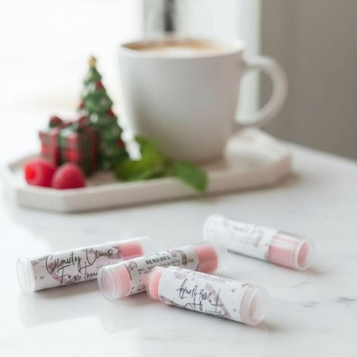 Candy Cane Frosting Lip Butter for wholesale by Sew Rustic Candle & Gift Co