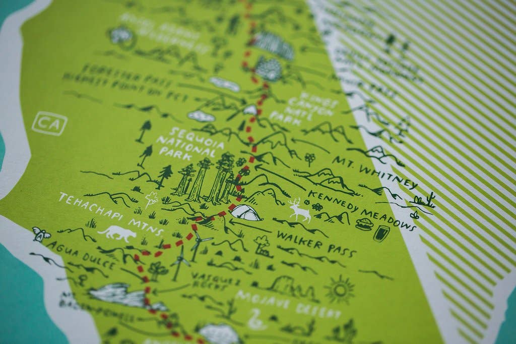 Brainstorm - Wholesale Art Print - The Pacific Crest Trail Print1