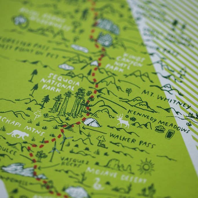 Brainstorm - Wholesale Art Print - The Pacific Crest Trail Print1