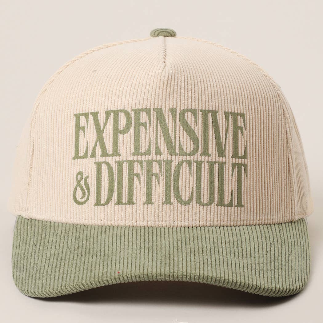 Fashion City - Wholesale Trucker Hat - Unisex - EXPENSIVE & DIFFICULT Corduroy Trucker Hat9
