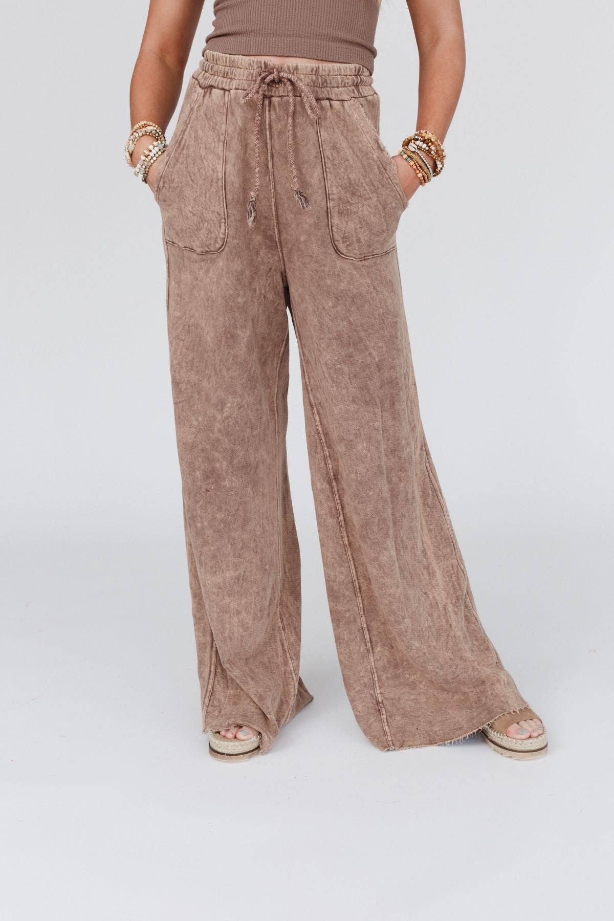 Three Bird Nest - Wholesale Pants - Women's - Relaxing Robin Wide Leg Pant - New Mocha10