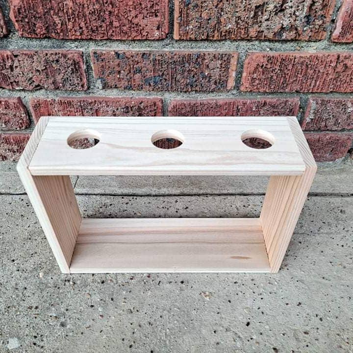 Open Farm House Style Bouquet Holder - 3 Hole for wholesale by Dixie Grace Mercantile