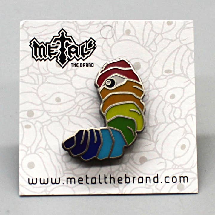 Pride Maggot - Épingle en émail pour la vente par Metal the Brand
