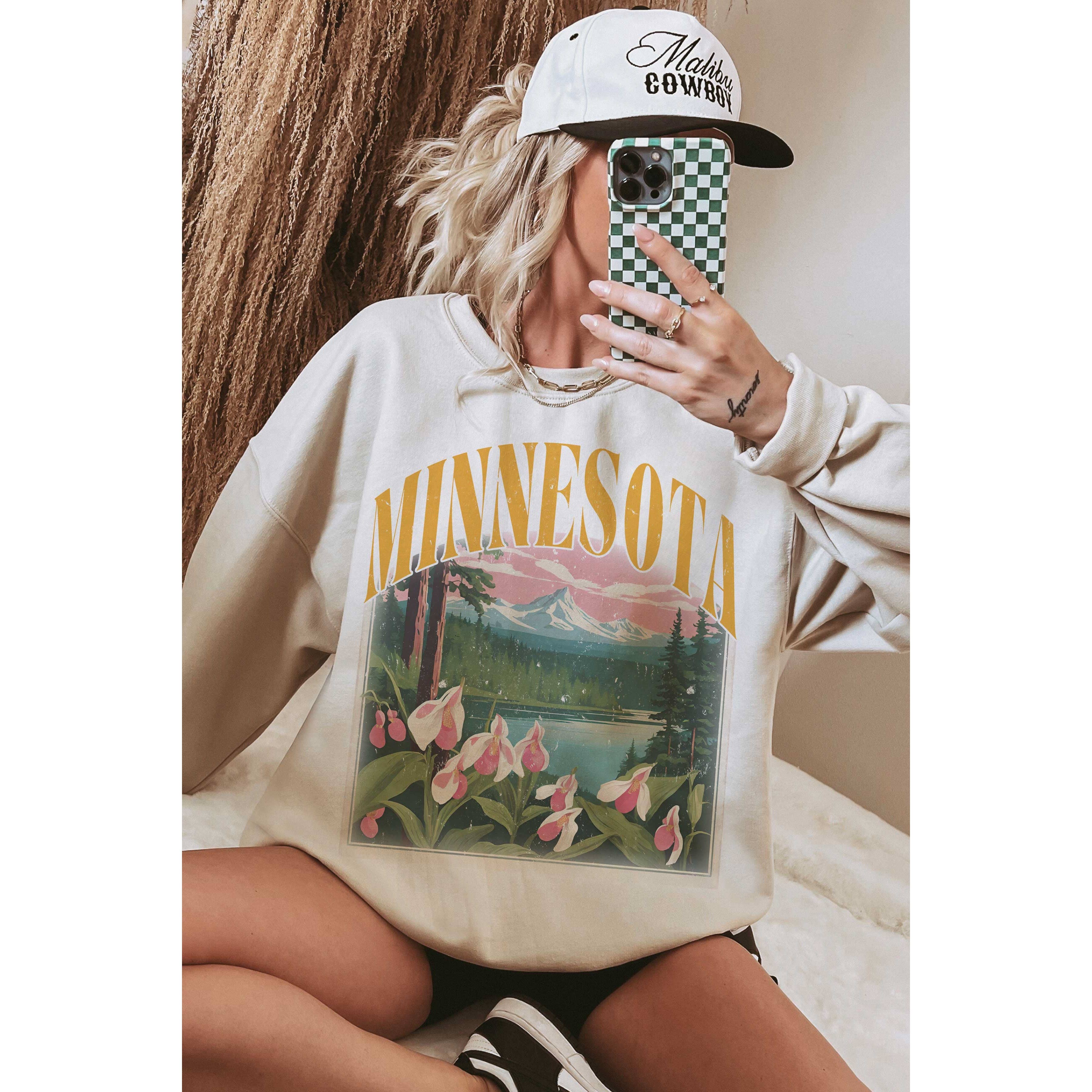 A. BLUSH CO - Vente Sweat-shirt à imprimés – femme - Sweat-shirt graphique MINNESOTA LAKESCAPE2