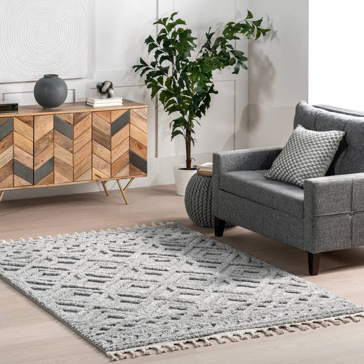 nuLOOM - Wholesale Area Rug - Akia Lattice High/Low Tassel Area Rug10