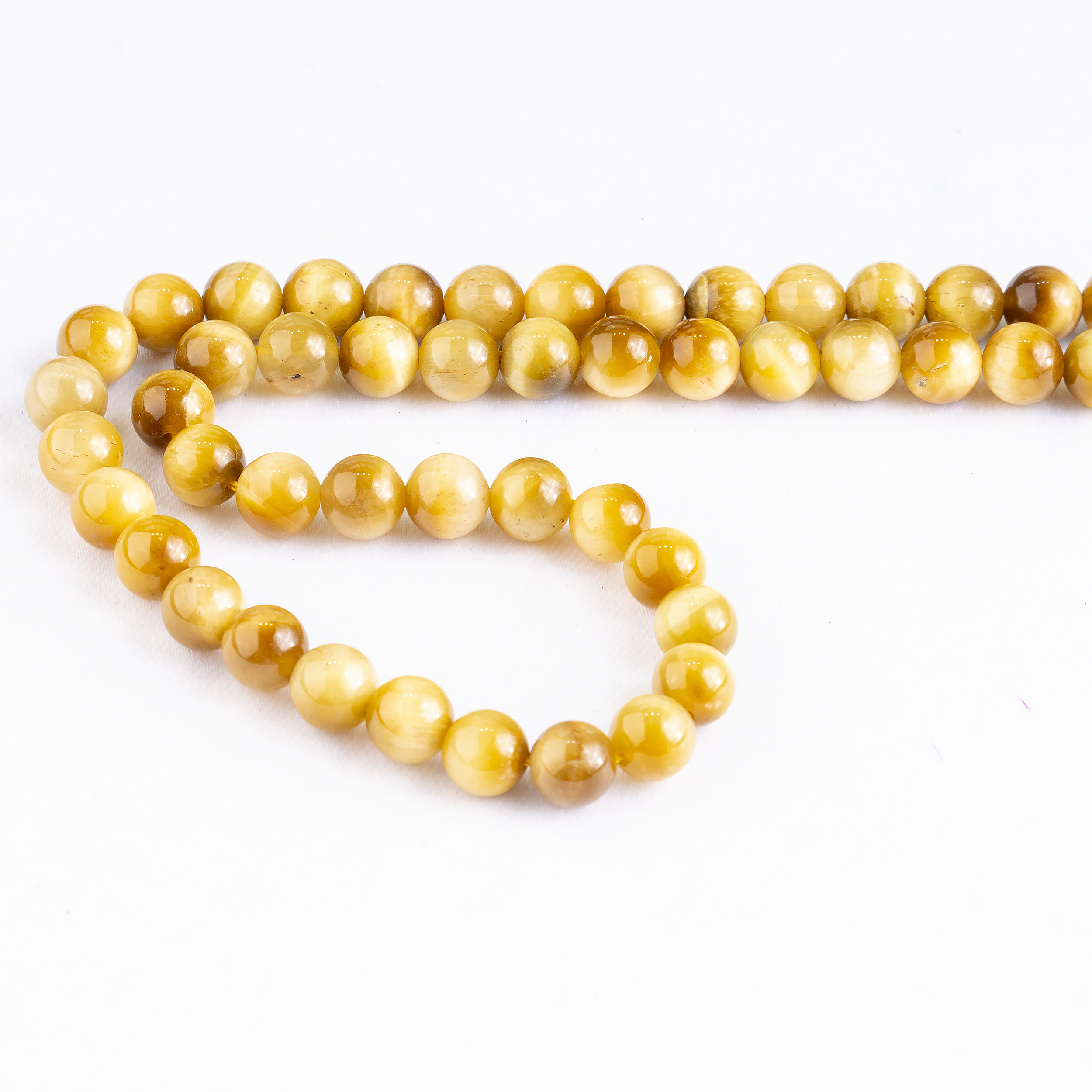 Soothing Crystals Beads - Wholesale Beads - Crystal Round Beads | Tiger Cats Eye Yellow | Gemstone Beads3