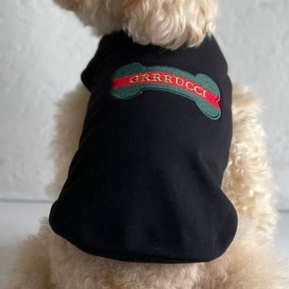 Grrucci Bone R & G em preto BN340 por atacado de Mochi & Kona Dog Co.