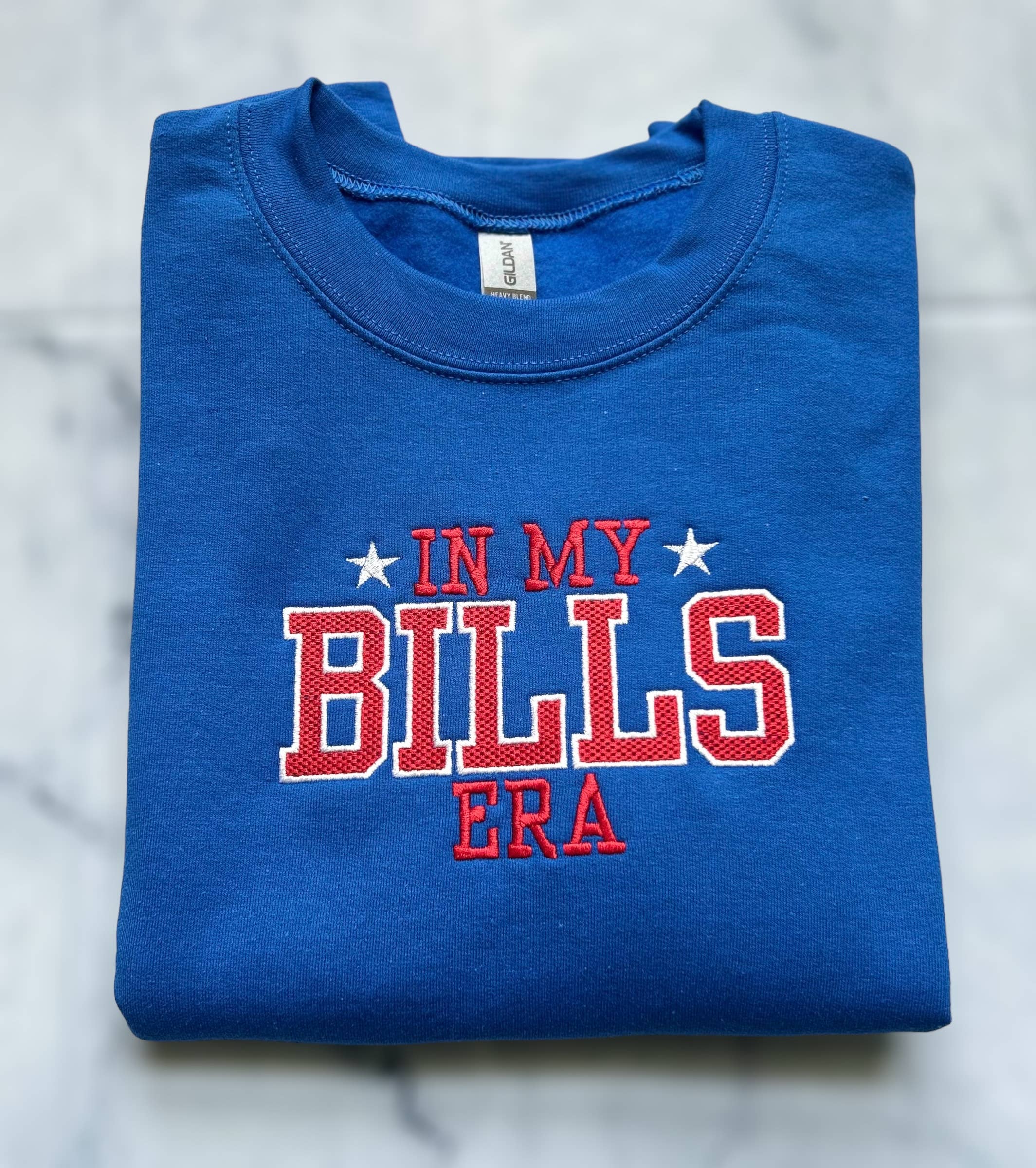 Rosie by Madison - Wholesale Graphic Sweatshirt - Unisex - Embroidered In My Bills Era Crewneck | Buffalo3