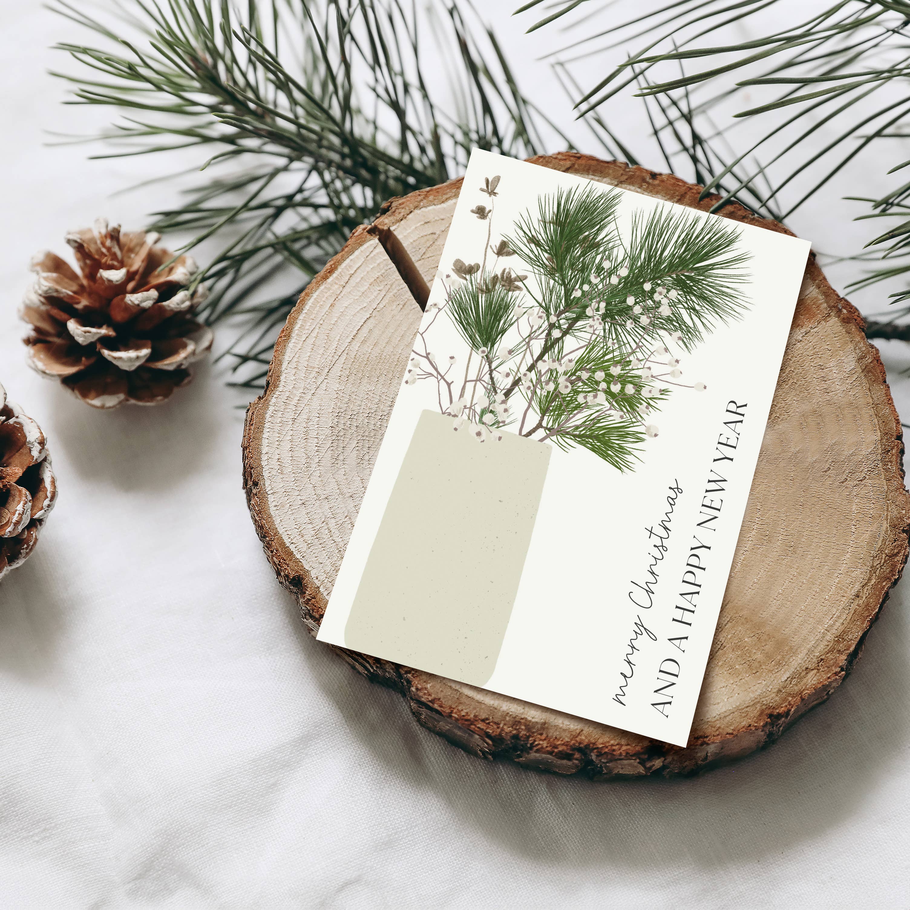 Wildblumen Atelier – Großhandel Weihnachtskarte – Weihnachtskarten Sortiment 5 Motive, merry Christmas, FSC2