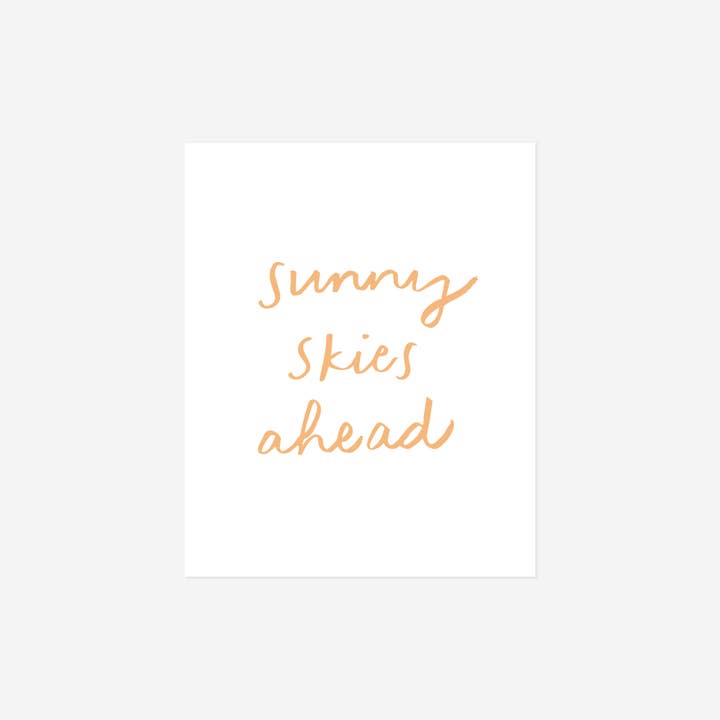 Impression artistique illustrée "Ciel ensoleillé" pour la vente par Evergreen Summer