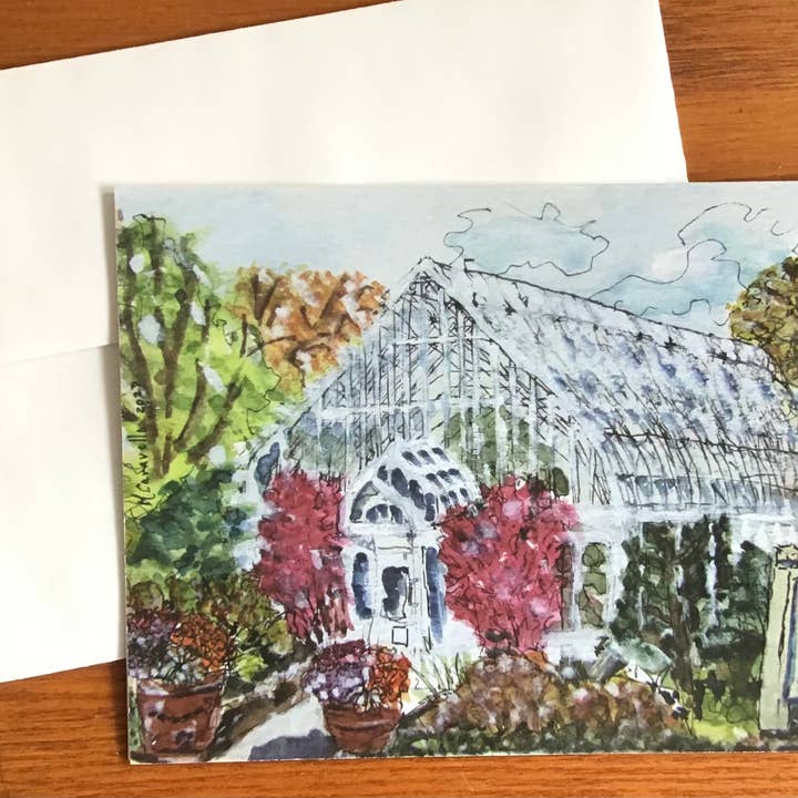 Conservatory in Fall, Elmhurst, Illinois for wholesale by Maggie Caravello