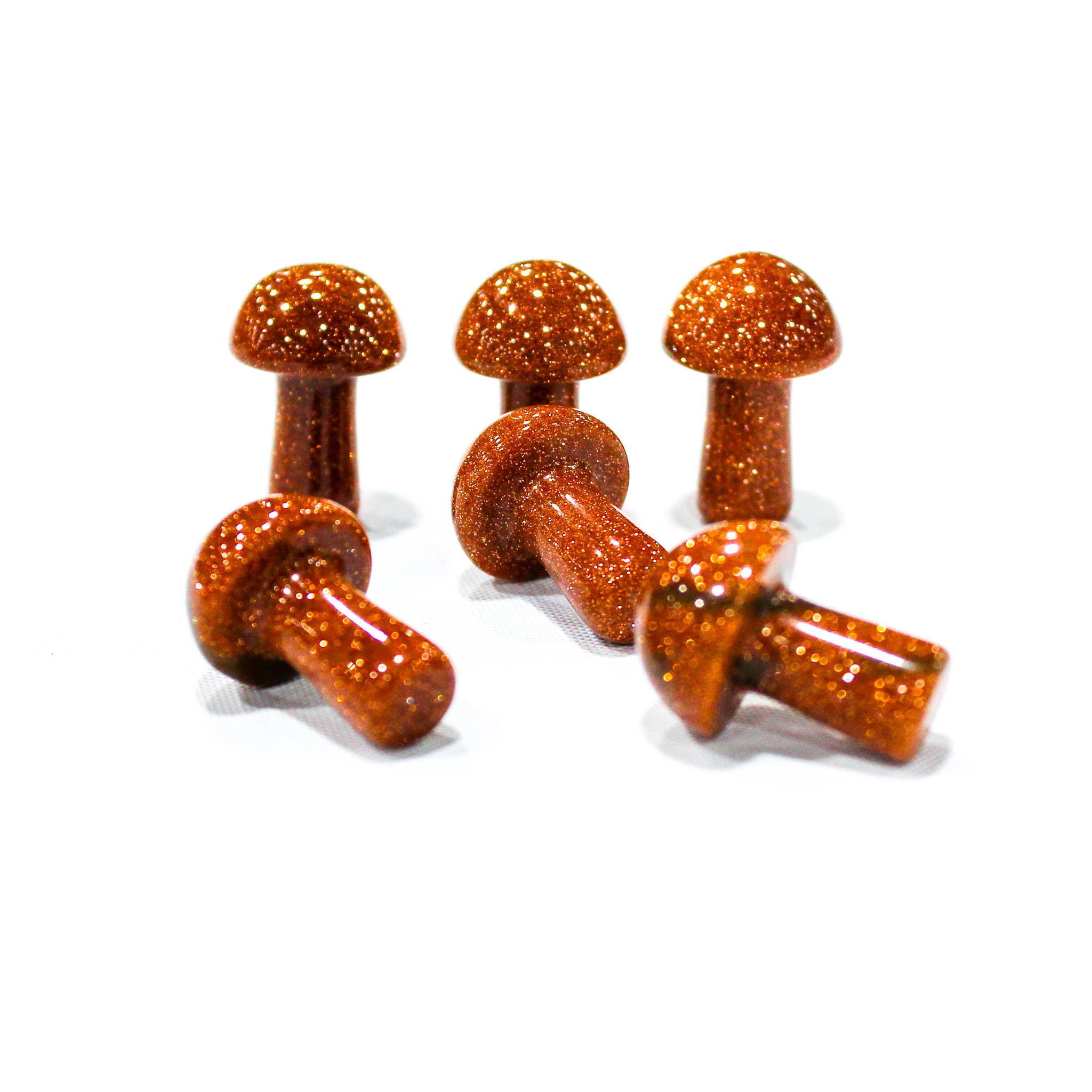 Quasar Gems USA - Vente Pierre et cristal de spiritualité - Mini champignons en pierres précieuses assorties9