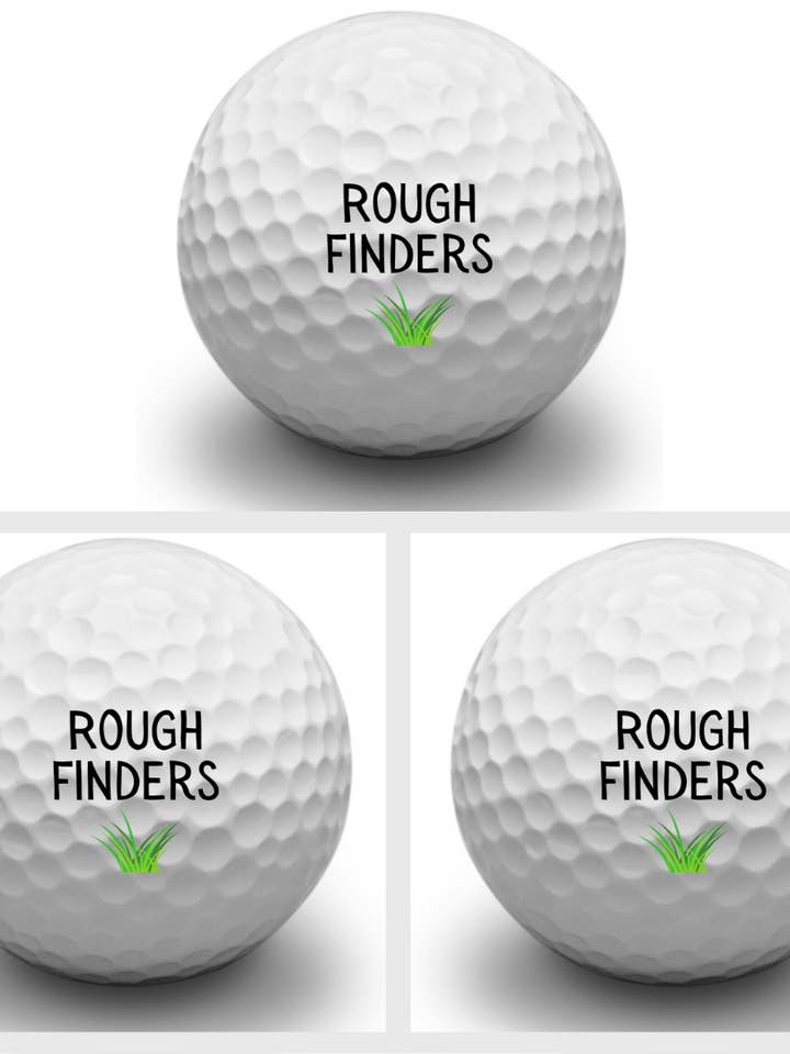 Second Ave Confezione da 3 palline da golf Joke Rough Finders Regalo per la vendita all'ingrosso da parte di Second Ave Gift Company