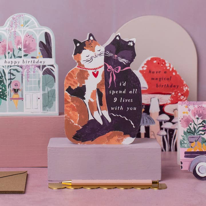 Sister Paper Co. - Wholesale Love card - Nine Lives Cats Cards | Love Cards | Cat Anniversary Cards6