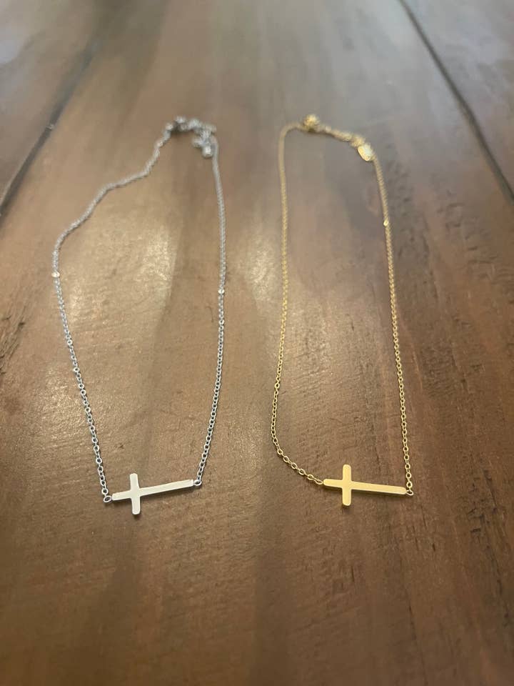 colar de conector cruzado por atacado de bubs & sass