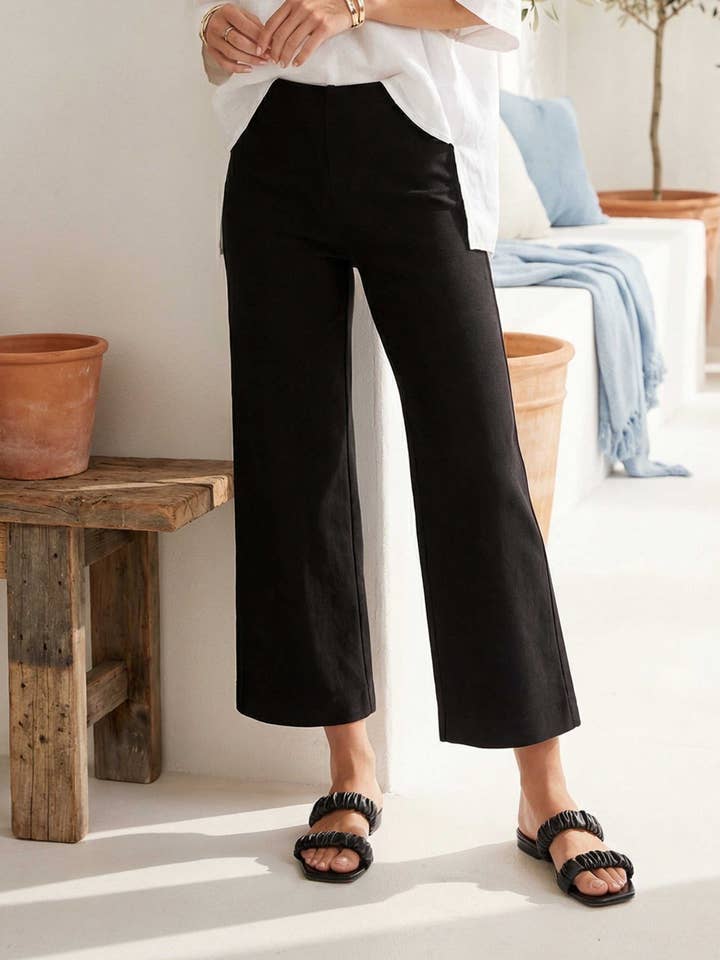 Pantalon raccourci à jambes larges pour la vente par Fifteen Twenty