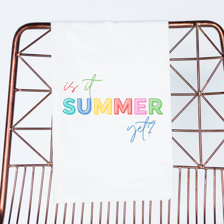 Lehrergeschenk Is It Summer Yet | Geschenkhandtuch für den Großhandel von Aspen Lane