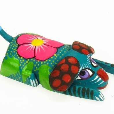 Dog Resting Oaxacan Carving for wholesale by Earthview