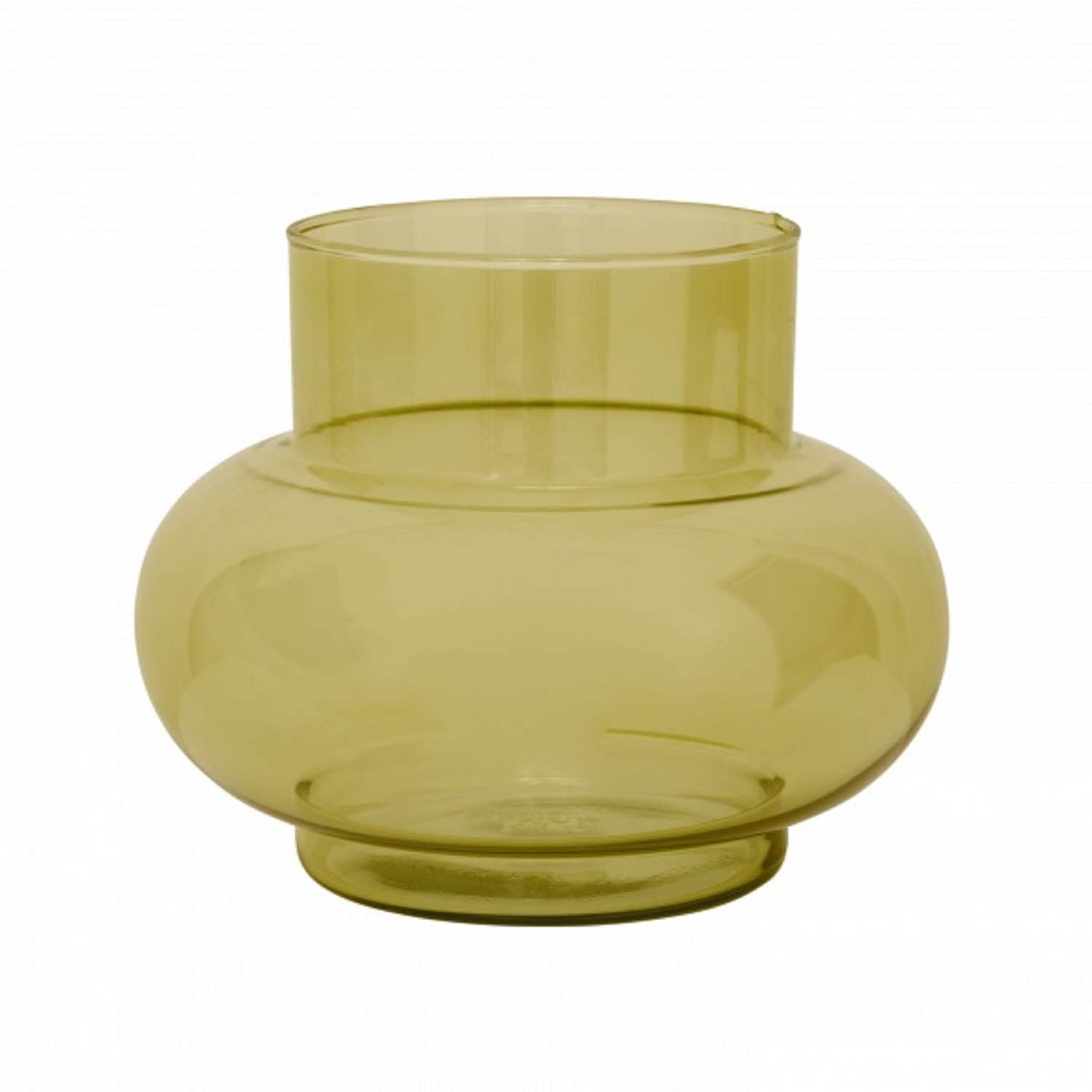 BIDKhome - Wholesale Vase - Vase Recycled Glass Tummy B Olive Oil